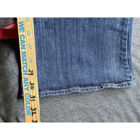 American Eagle Artist Womens Denim Jeans Size 10 Blue Stretch Low-Rise Boot Cut - Picture 7 of 8